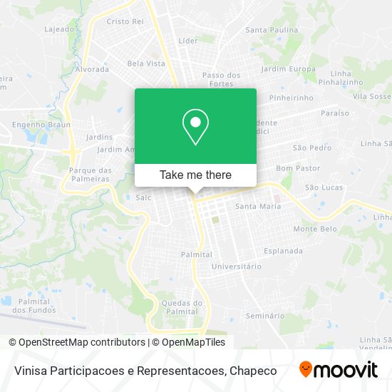 Vinisa Participacoes e Representacoes map