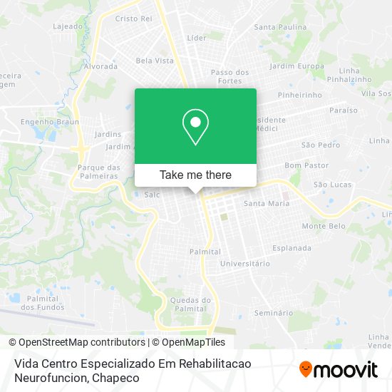 Vida Centro Especializado Em Rehabilitacao Neurofuncion map