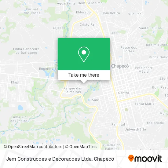 Jem Construcoes e Decoracoes Ltda map