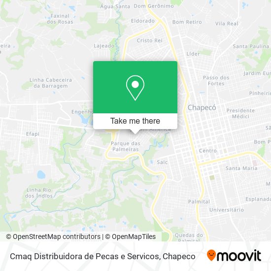 Mapa Cmaq Distribuidora de Pecas e Servicos