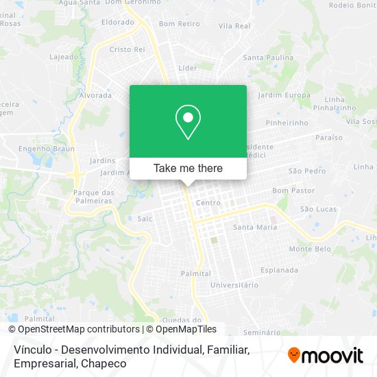 Vínculo - Desenvolvimento Individual, Familiar, Empresarial map