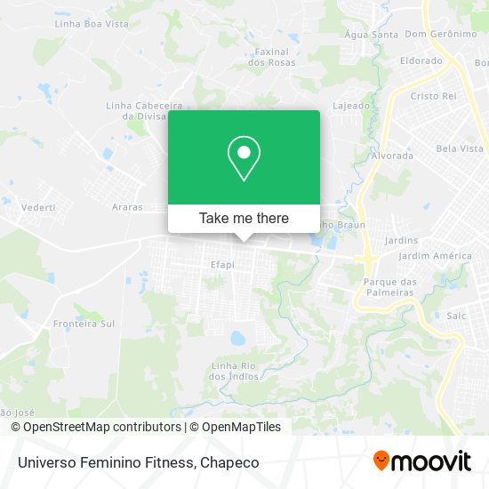 Universo Feminino Fitness map