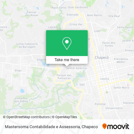 Mapa Mastersoma Contabilidade e Assessoria