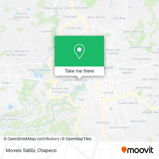 Moveis Sabbi map