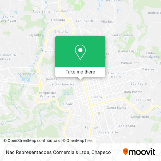 Nac Representacoes Comerciais Ltda map