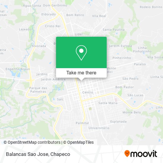 Mapa Balancas Sao Jose
