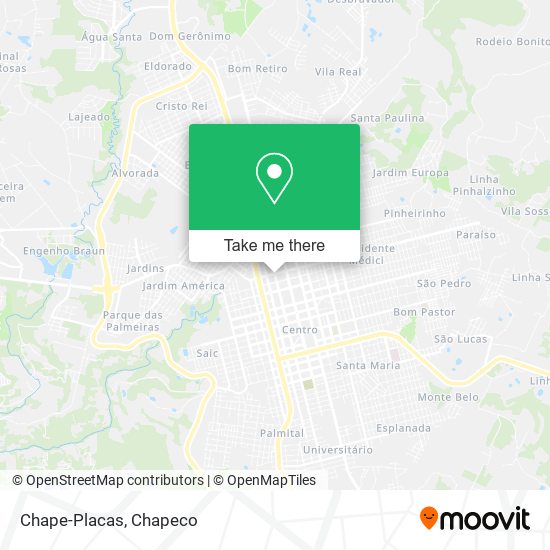 Chape-Placas map