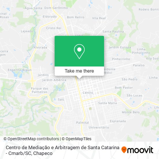 Centro de Mediação e Arbitragem de Santa Catarina - Cmarb / SC map