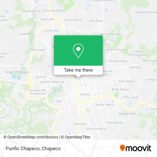 Purific Chapeco map