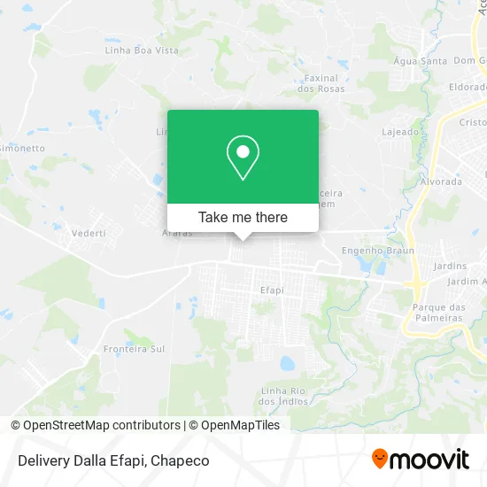 Delivery Dalla Efapi map