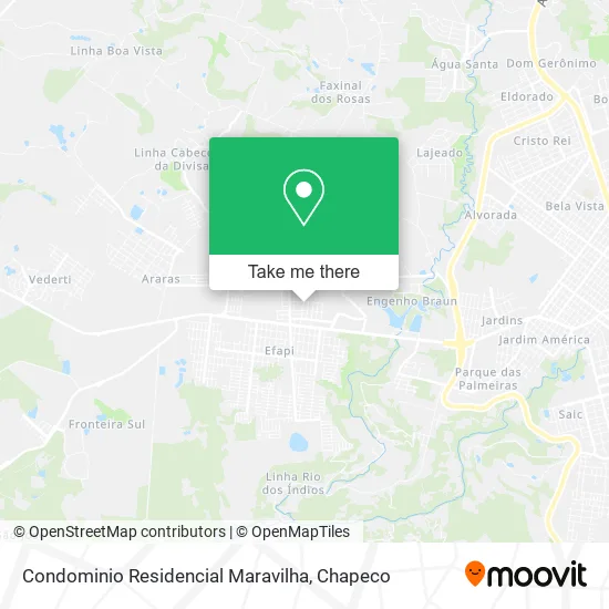 Condominio Residencial Maravilha map