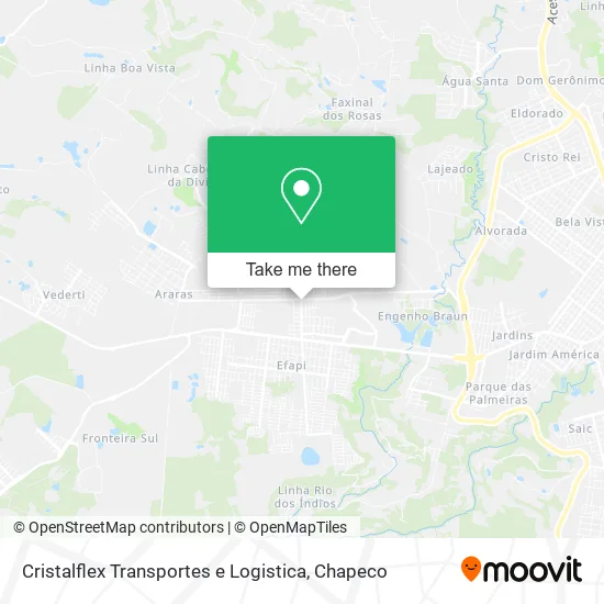 Cristalflex Transportes e Logistica map