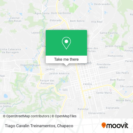 Tiago Cavalin Treinamentos map