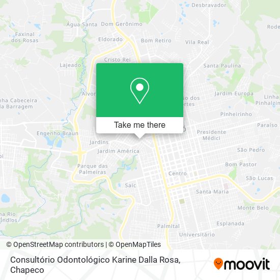 Mapa Consultório Odontológico Karine Dalla Rosa