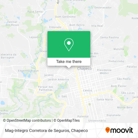 Mag-Integro Corretora de Seguros map