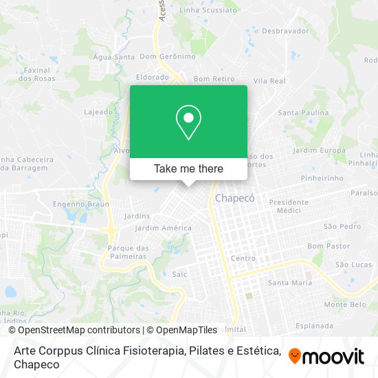 Arte Corppus Clínica Fisioterapia, Pilates e Estética map