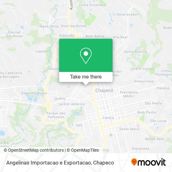 Angelinas Importacao e Exportacao map