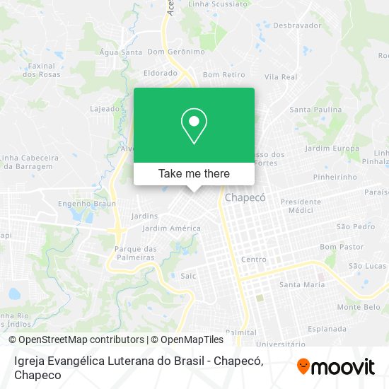 Igreja Evangélica Luterana do Brasil - Chapecó map