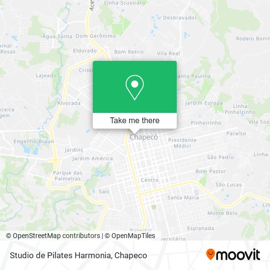 Studio de Pilates Harmonia map