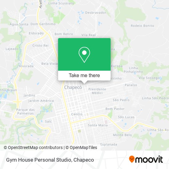 Gym House Personal Studio map