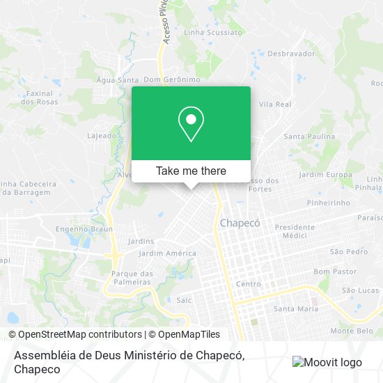Assembléia de Deus Ministério de Chapecó map