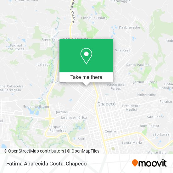 Mapa Fatima Aparecida Costa