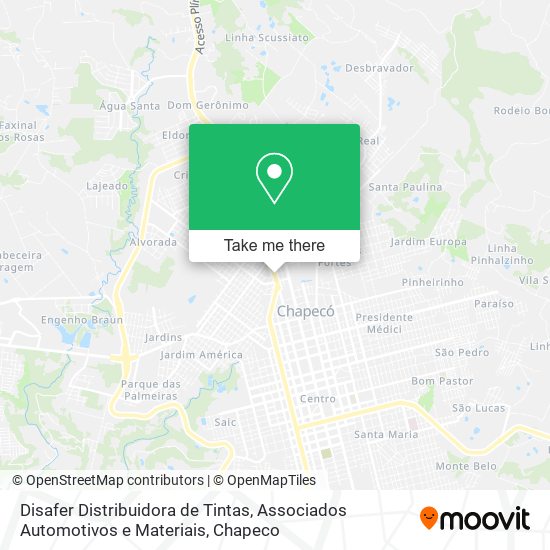 Disafer Distribuidora de Tintas, Associados Automotivos e Materiais map