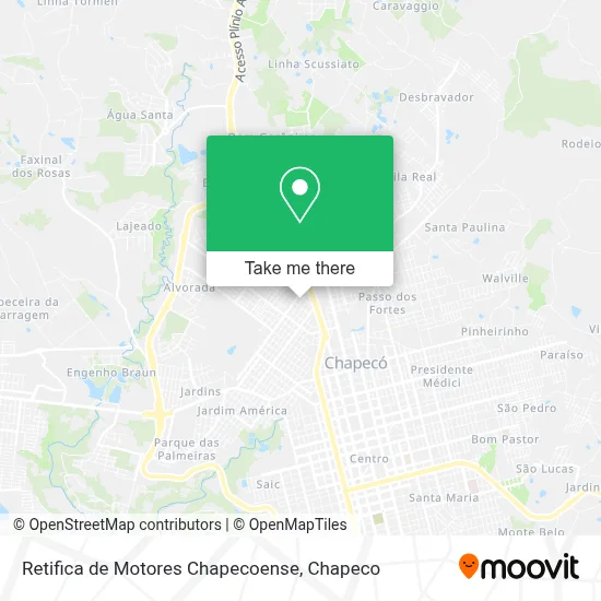 Retifica de Motores Chapecoense map
