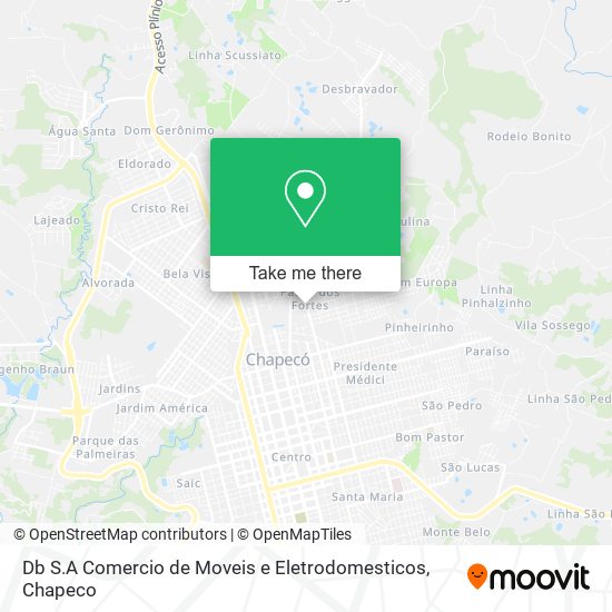 Db S.A Comercio de Moveis e Eletrodomesticos map