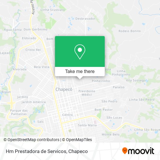 Hm Prestadora de Servicos map