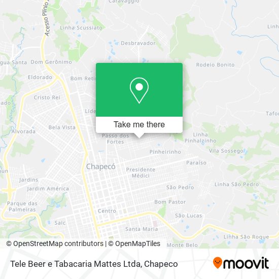 Tele Beer e Tabacaria Mattes Ltda map