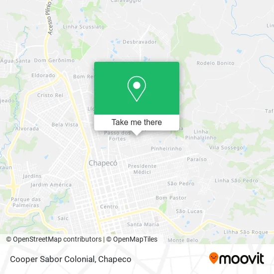 Cooper Sabor Colonial map