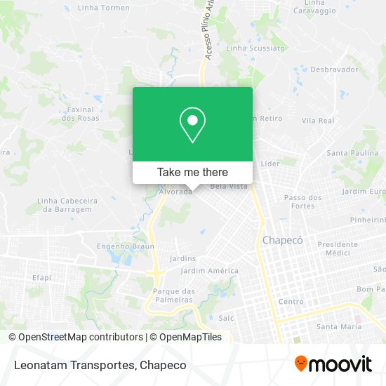 Leonatam Transportes map