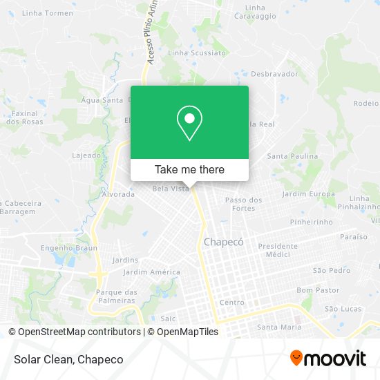 Solar Clean map