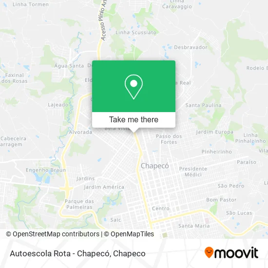 Autoescola Rota - Chapecó map