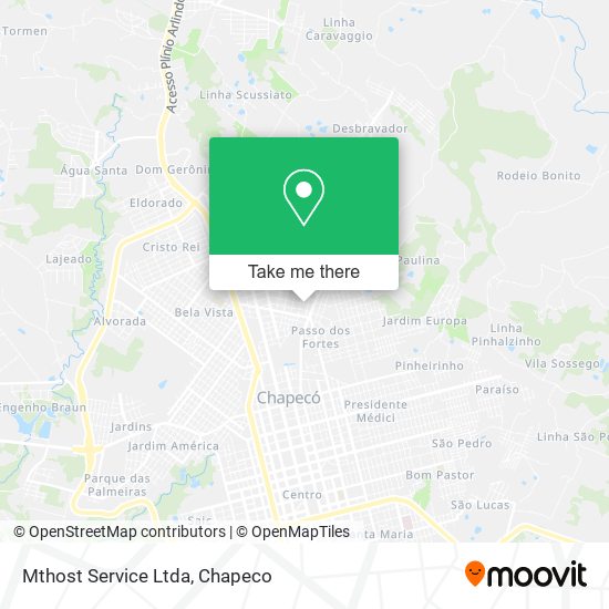 Mapa Mthost Service Ltda