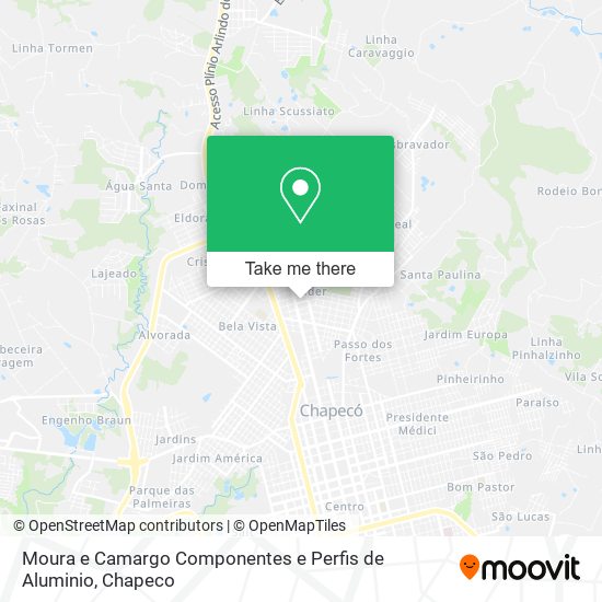 Moura e Camargo Componentes e Perfis de Aluminio map