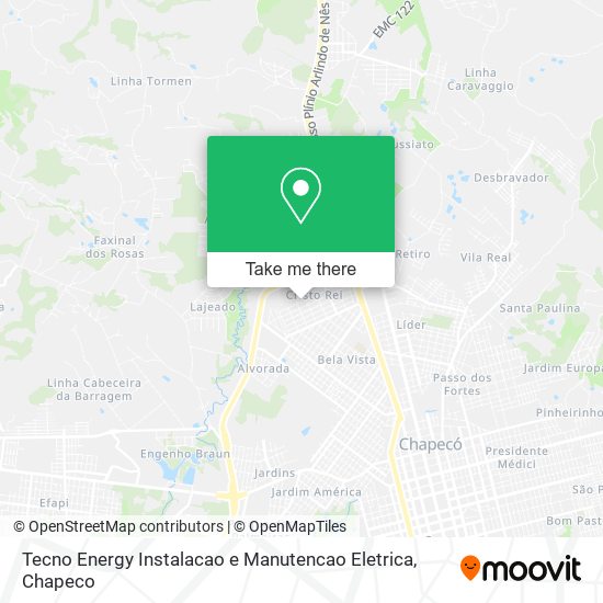 Mapa Tecno Energy Instalacao e Manutencao Eletrica