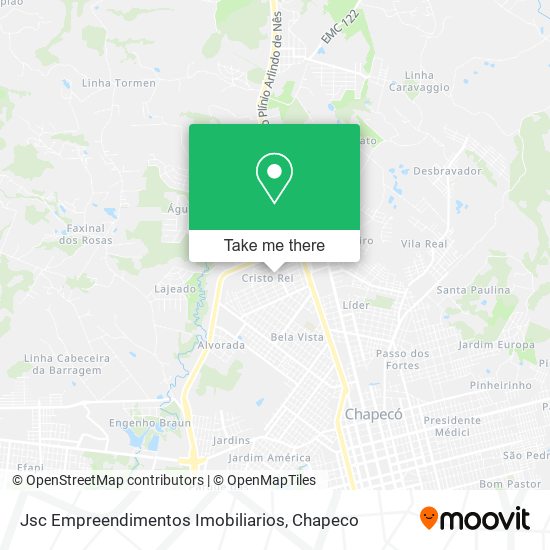 Mapa Jsc Empreendimentos Imobiliarios