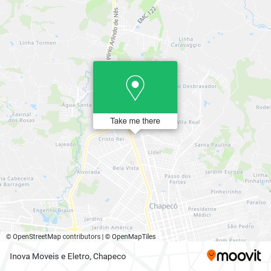 Inova Moveis e Eletro map