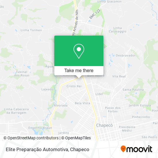 Elite Preparação Automotiva map