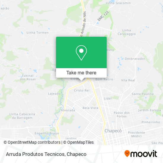 Arruda Produtos Tecnicos map