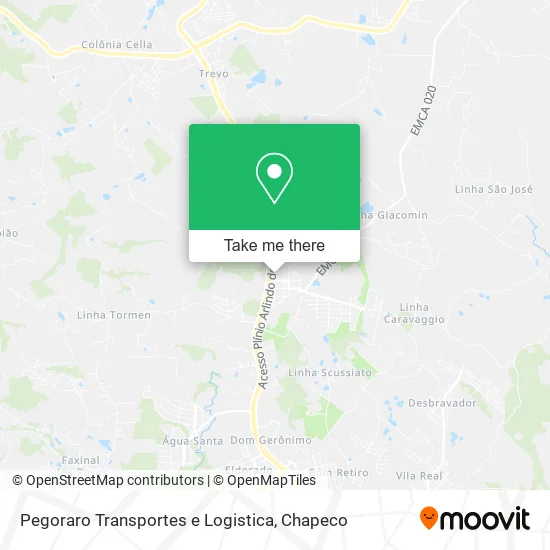 Pegoraro Transportes e Logistica map