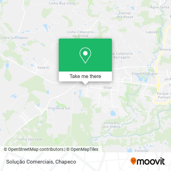 Solução Comerciais map