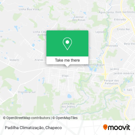 Padilha Climatização map