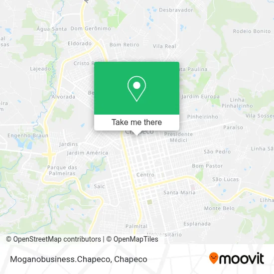 Moganobusiness.Chapeco map