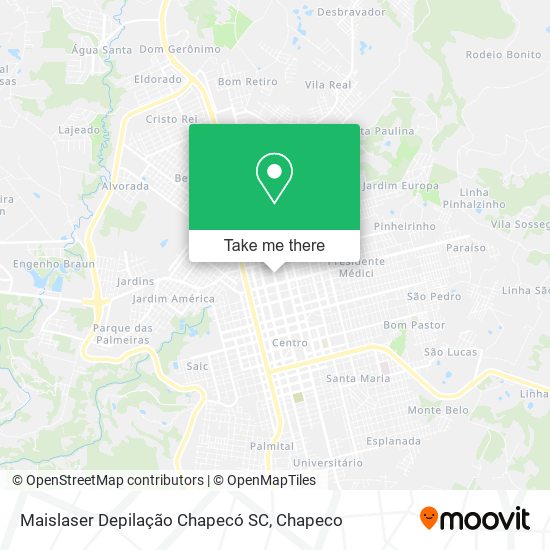 Maislaser Depilação Chapecó SC map