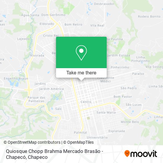 Quiosque Chopp Brahma Mercado Brasão - Chapecó map