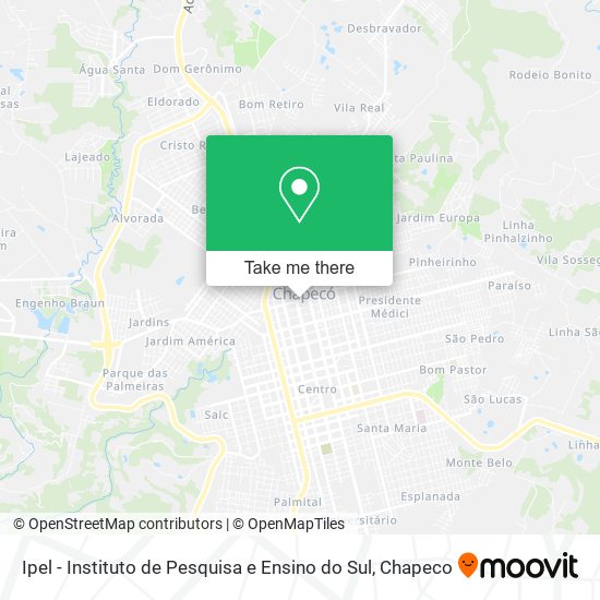 Mapa Ipel - Instituto de Pesquisa e Ensino do Sul