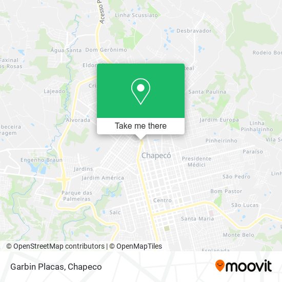 Garbin Placas map